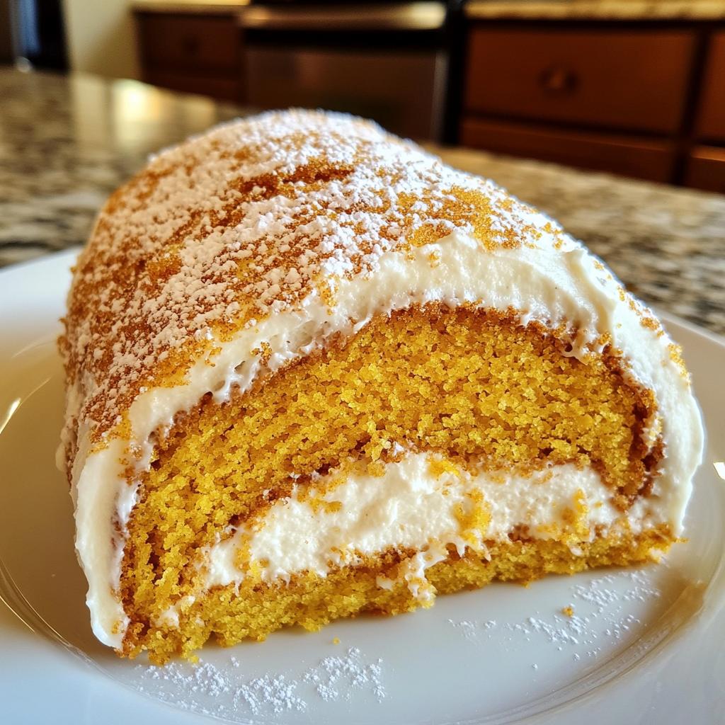 Pumpkin Roll Cake