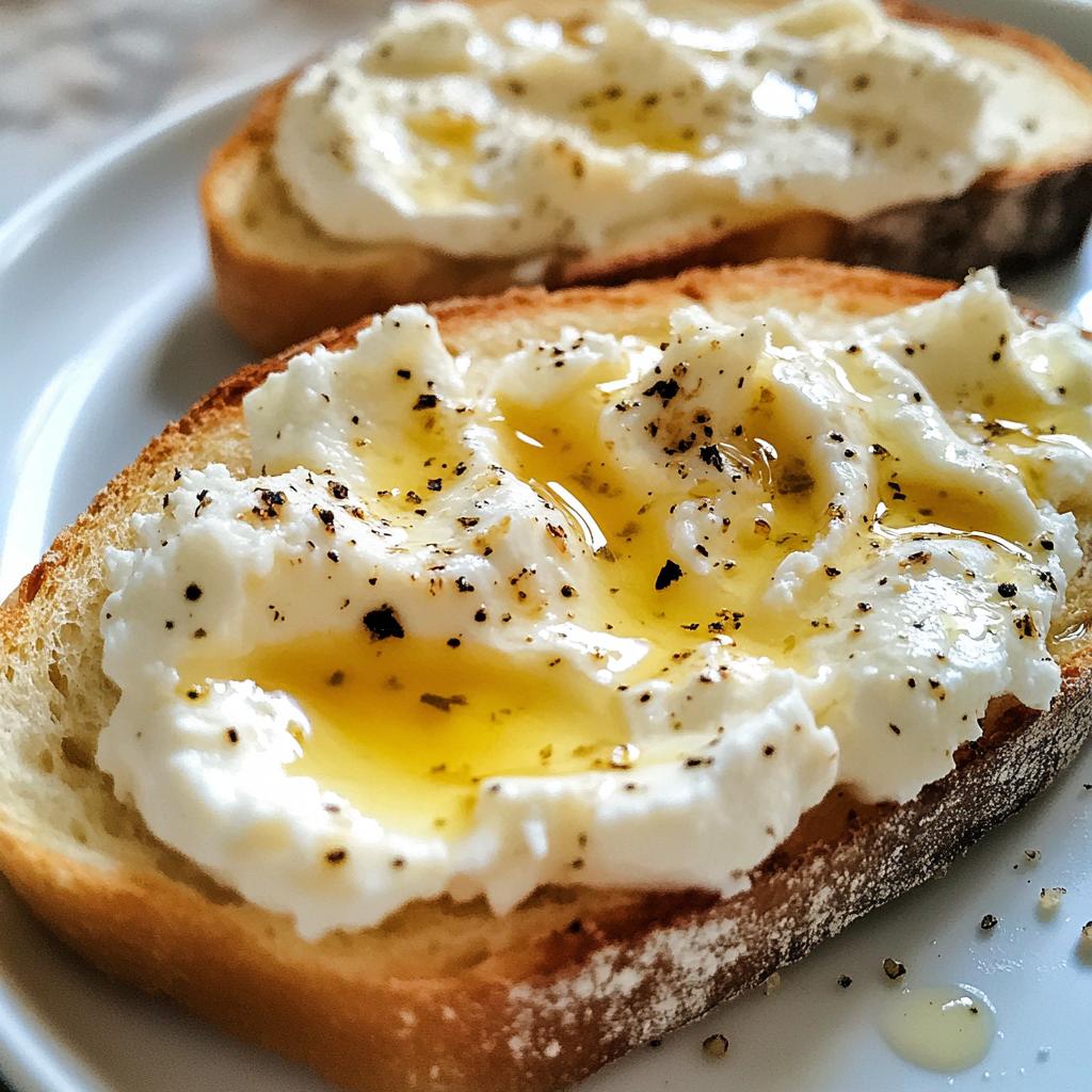 Ricotta Toast with Honey - detail 1
