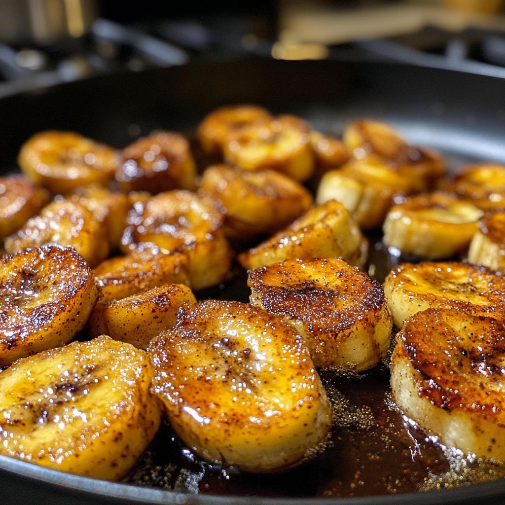 air fried bananas - detail 1