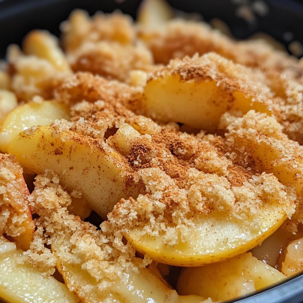 air fryer apple crumble