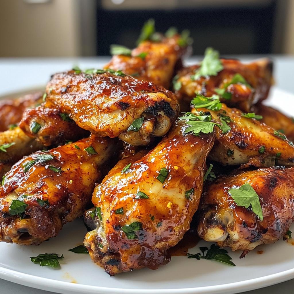 air fryer bbq wings