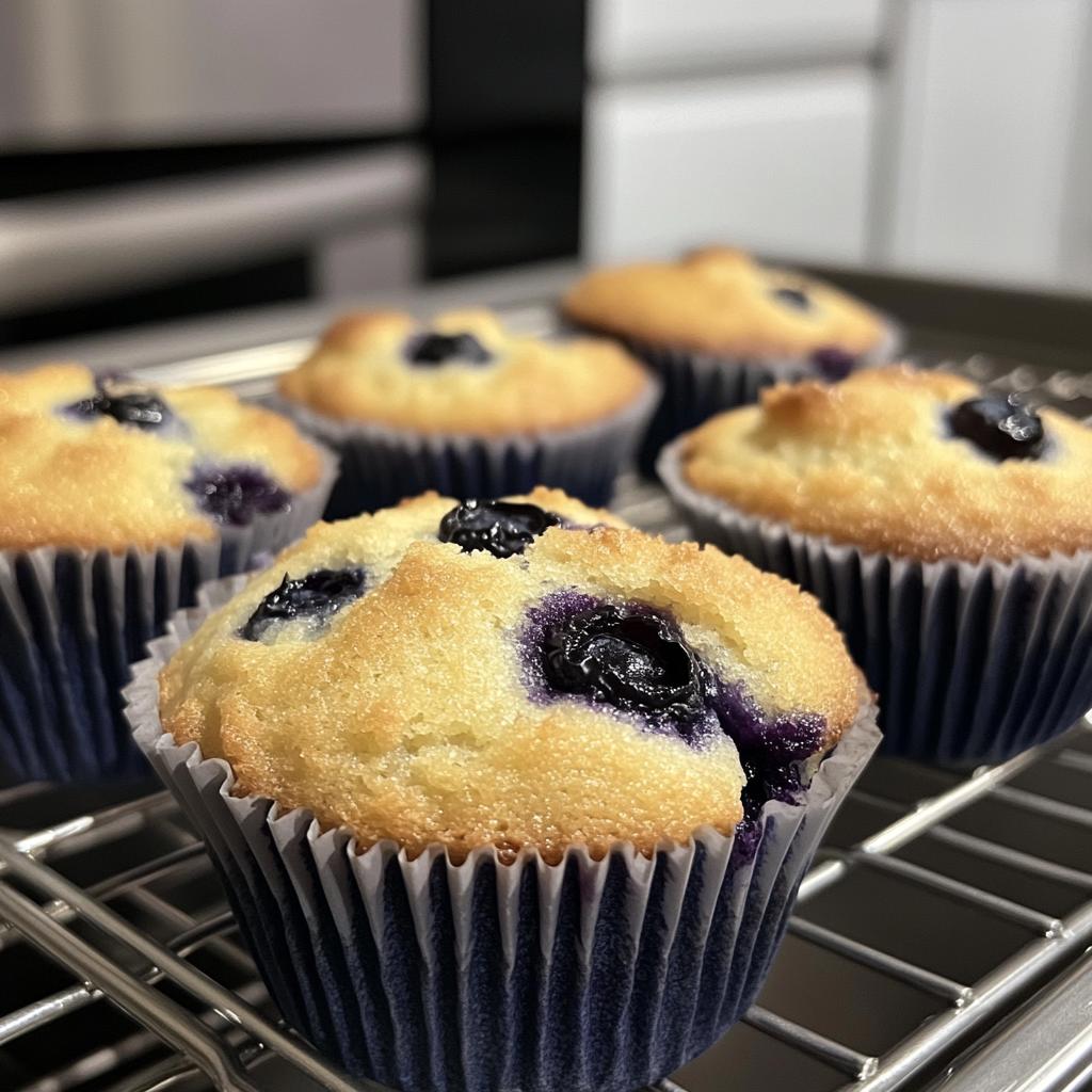 air fryer blueberry muffins