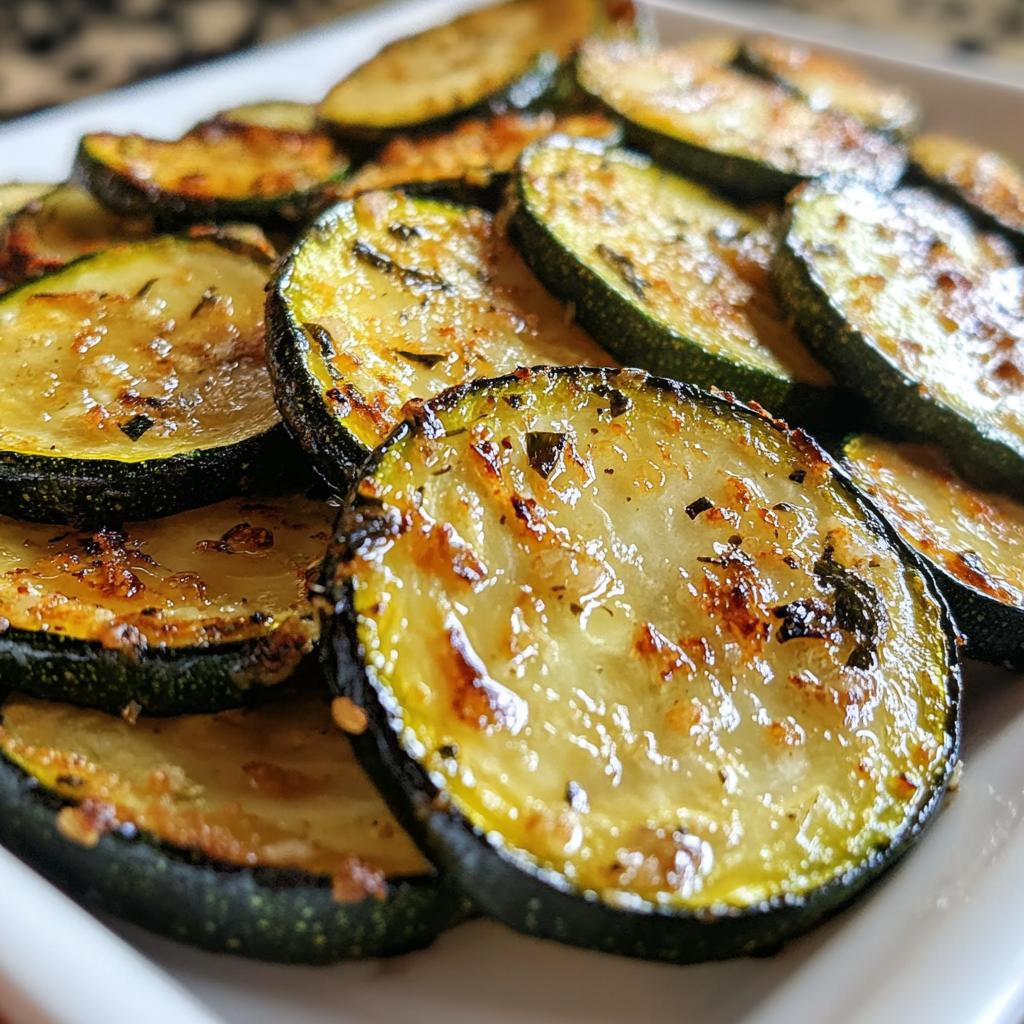 air fryer zucchini - detail 1