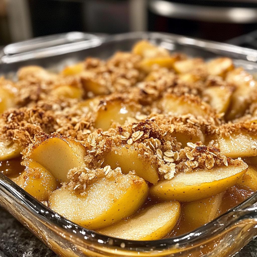 apple crisp baked apples - detail 1