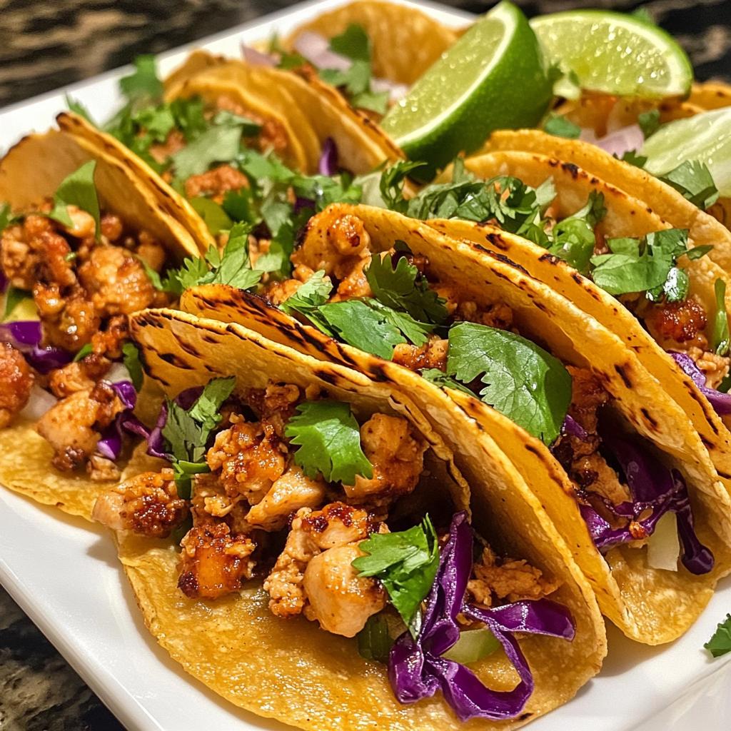 asian chicken wonton tacos