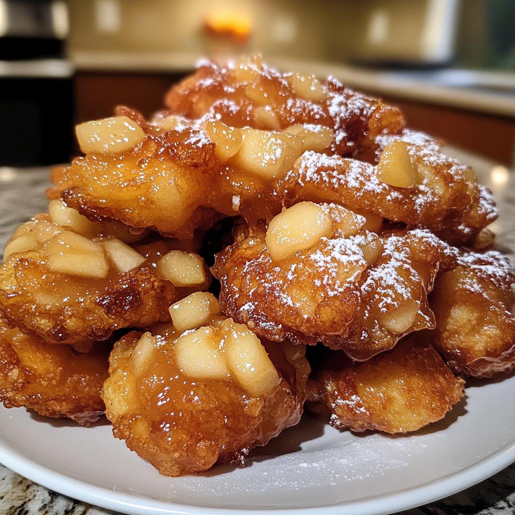 baked apple fritters - detail 1