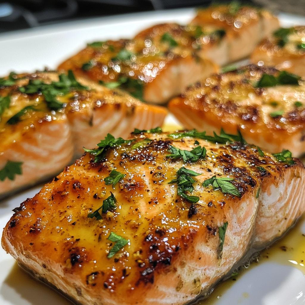 baked dijon salmon - detail 1