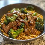 beef and broccoli lo mein