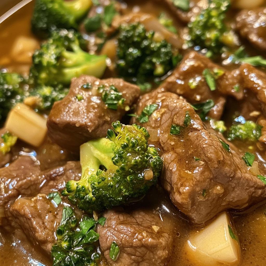 beef and broccoli stew meat - detail 1