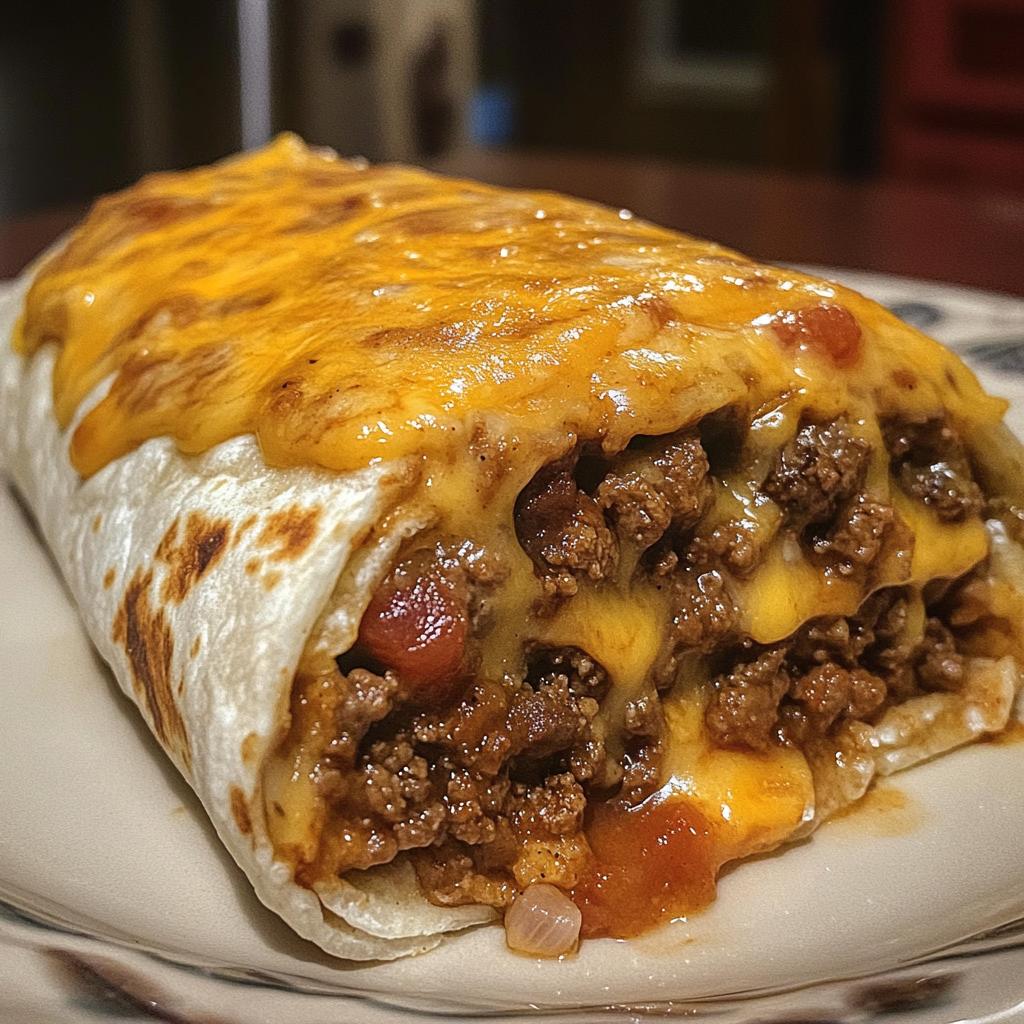 beef and cheese burrito