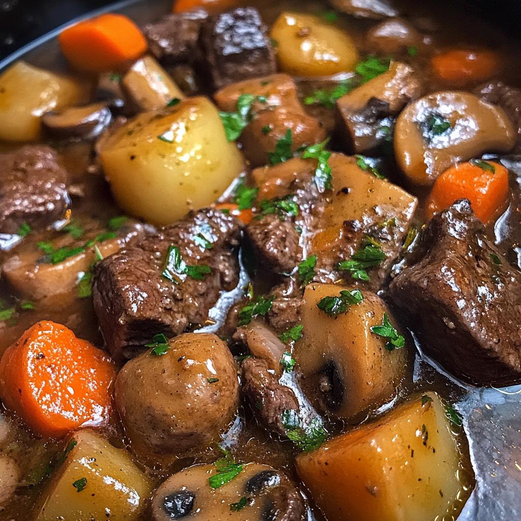 beef and mushroom stew