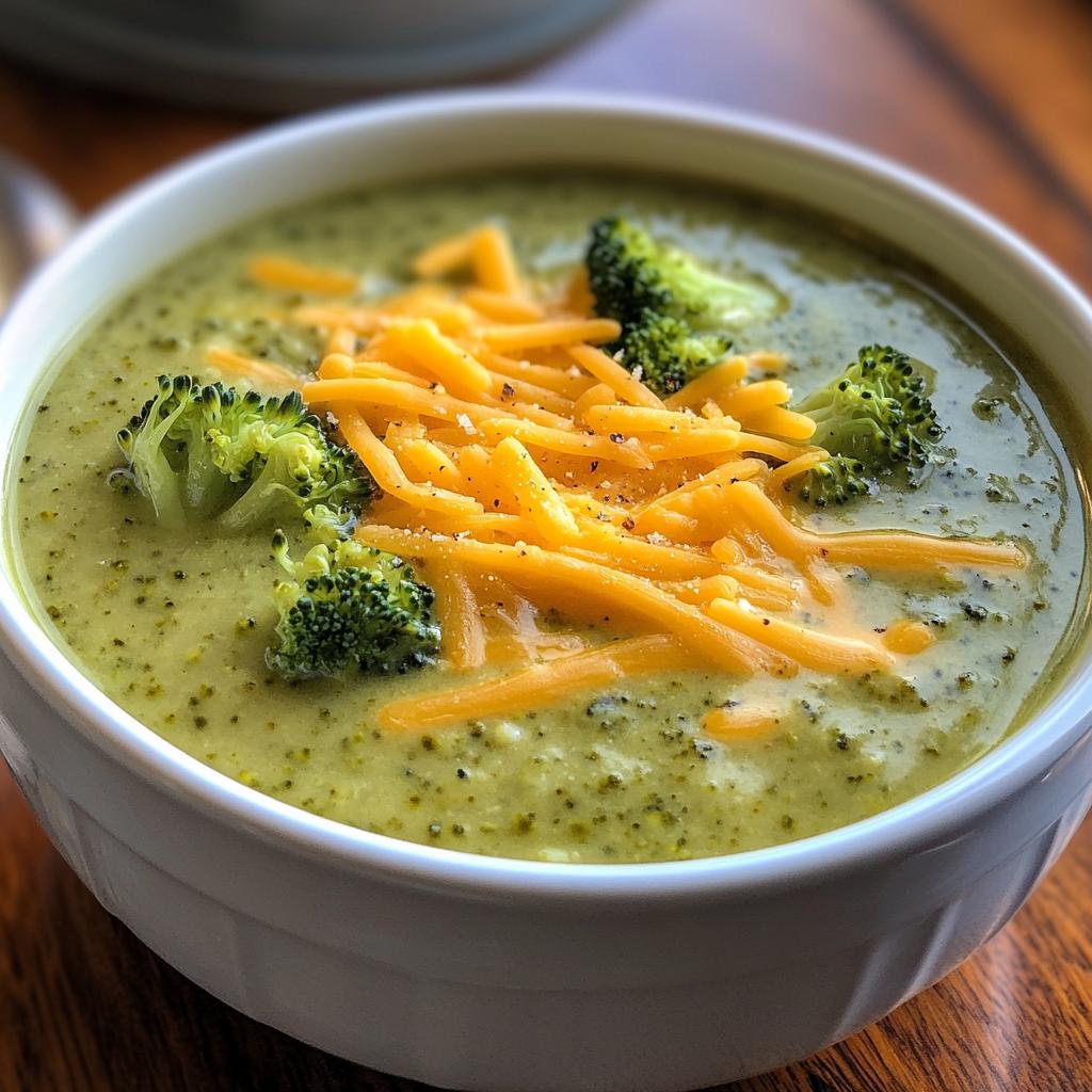 best cheddar broccoli soup - detail 1