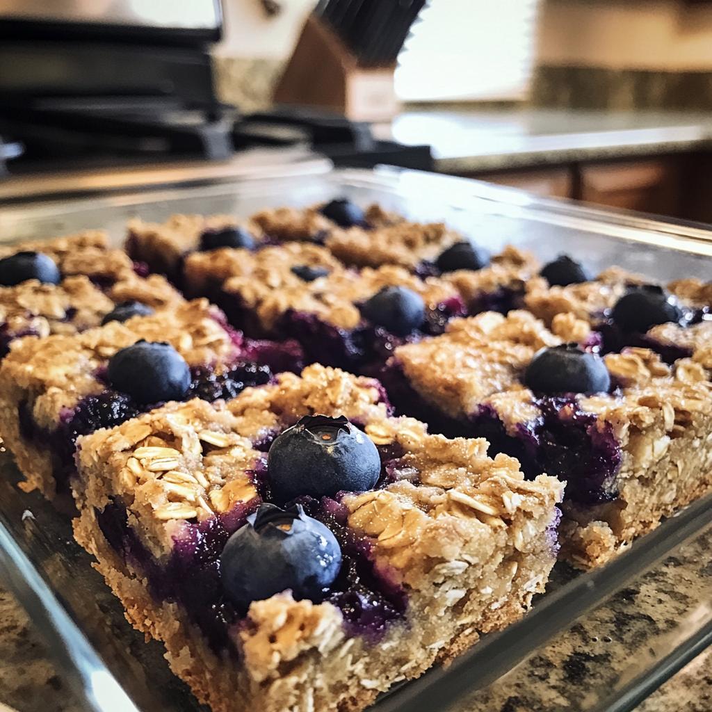 blueberry oatmeal breakfast bars