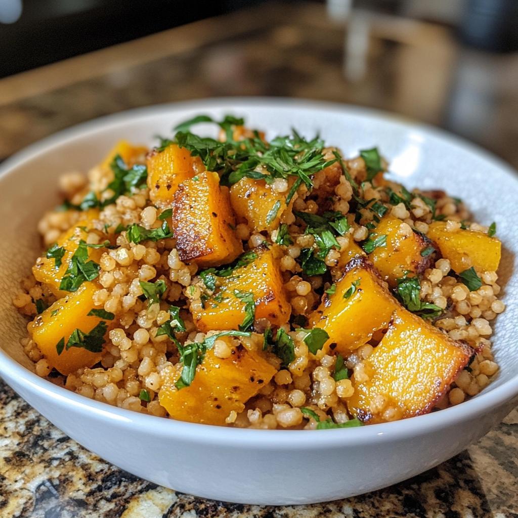 butternut couscous bowls with maple vinaigrette