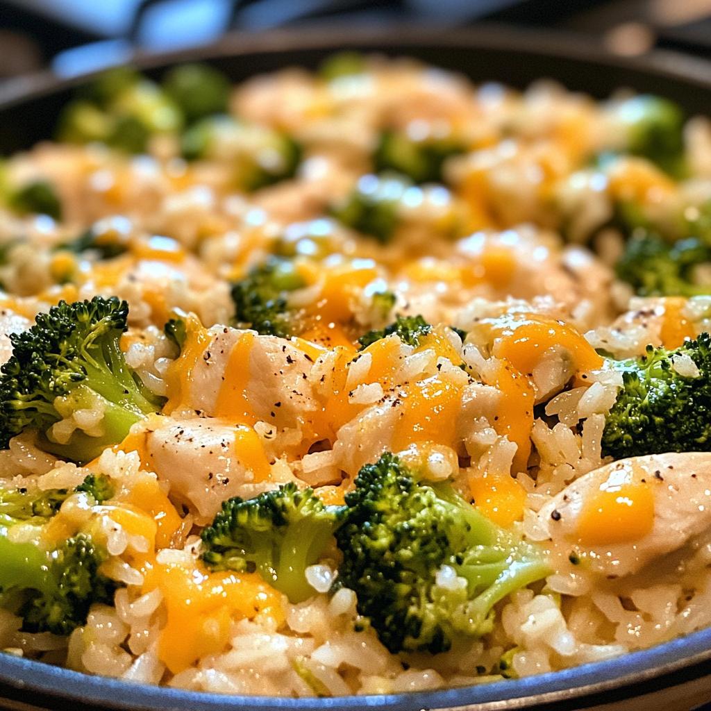 cheesy chicken broccoli rice