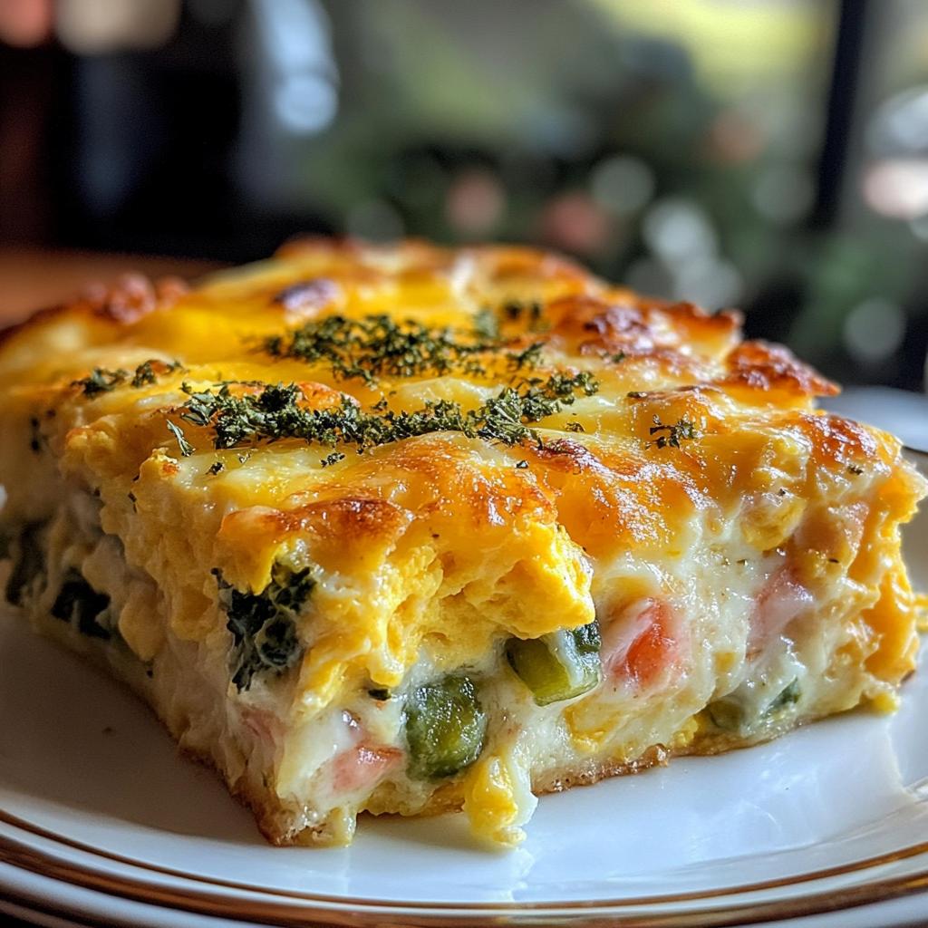 cheesy egg bake