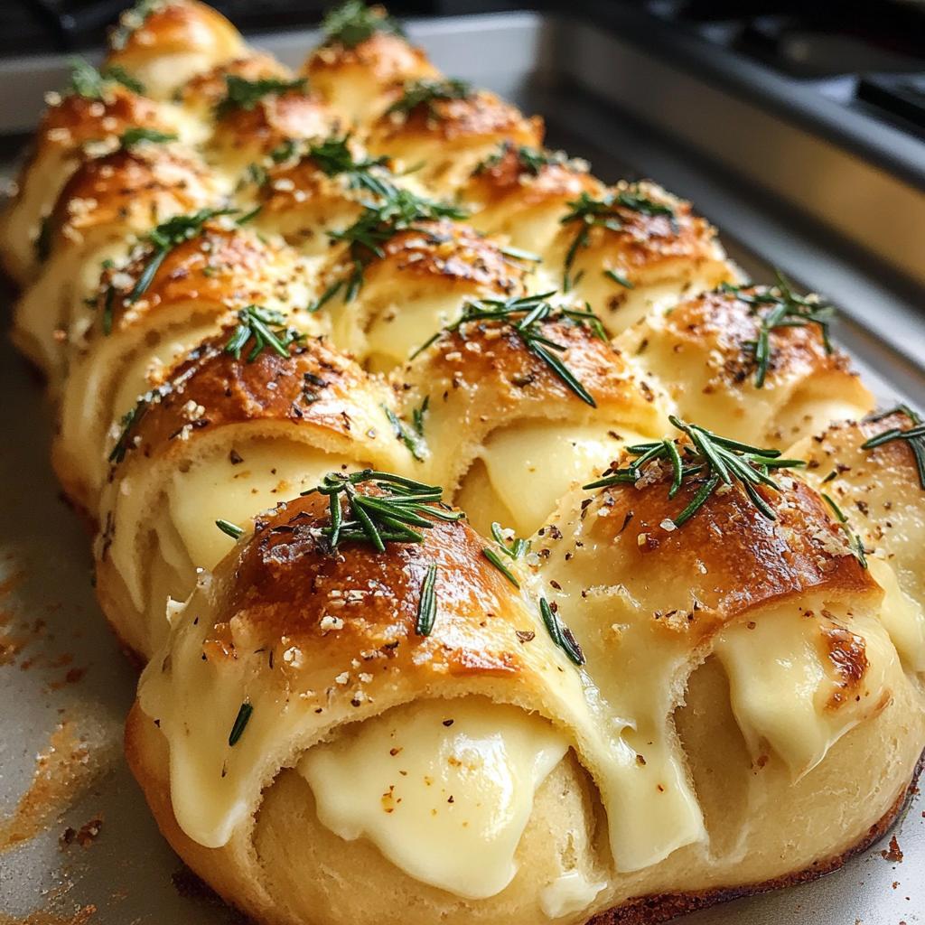 cheesy pull apart christmas tree bread