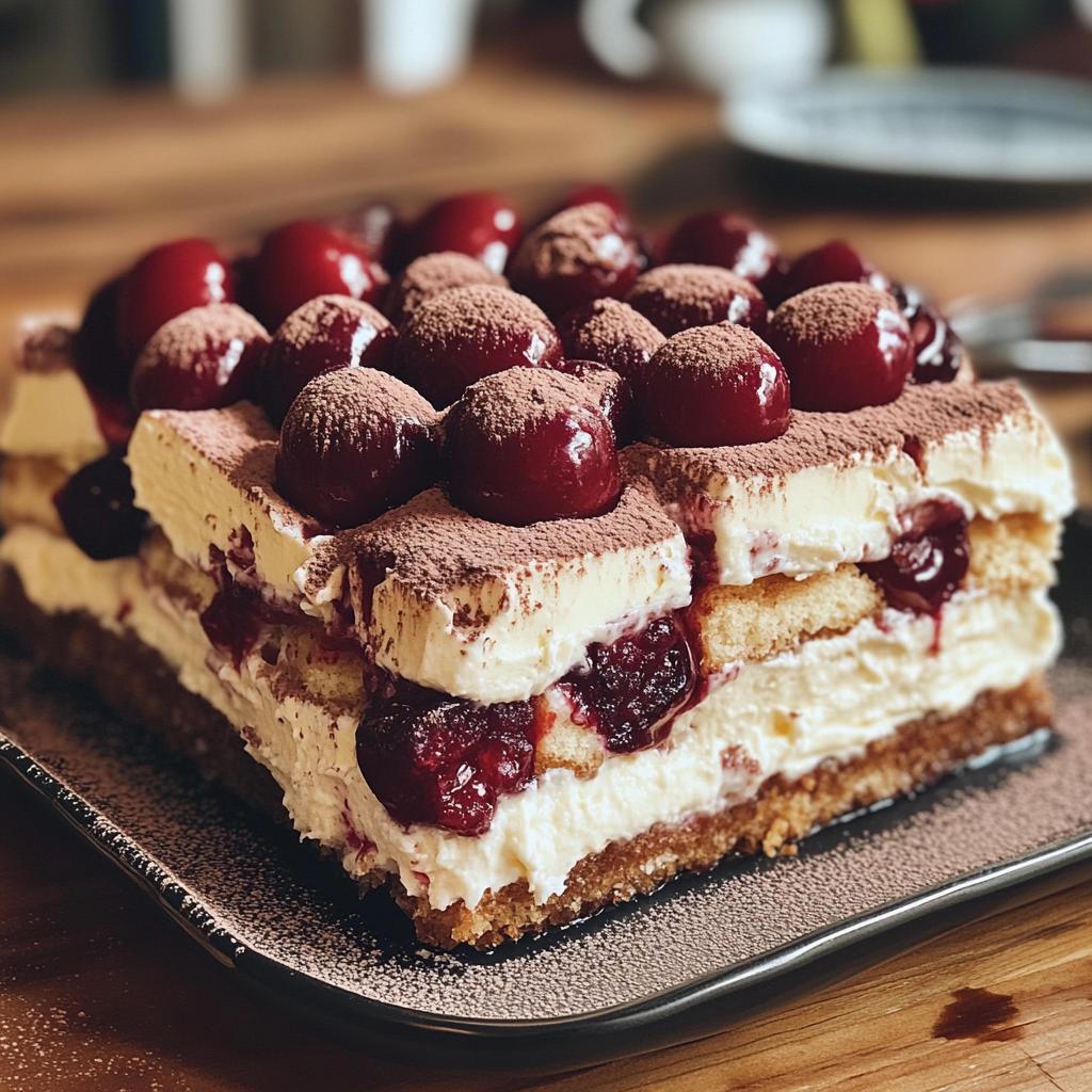 cherry amaretto tiramisu