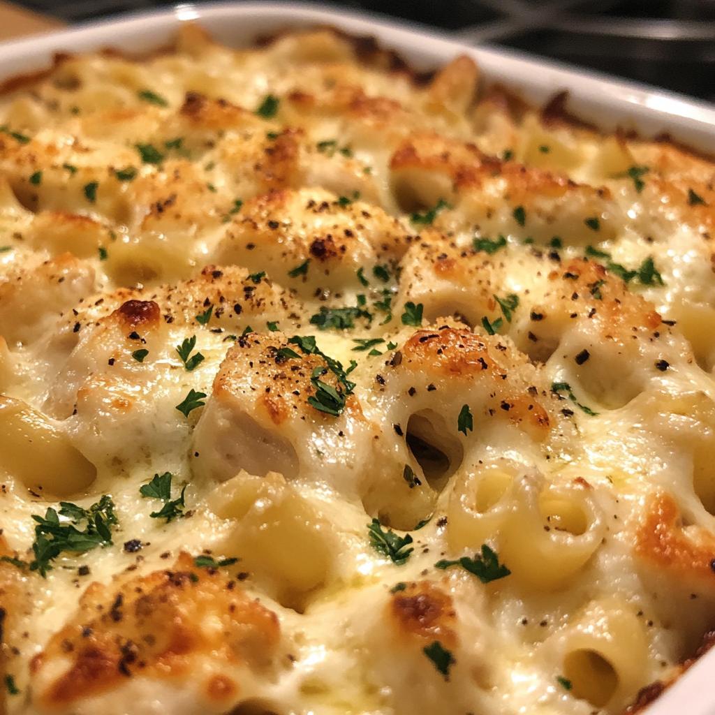chicken alfredo bake