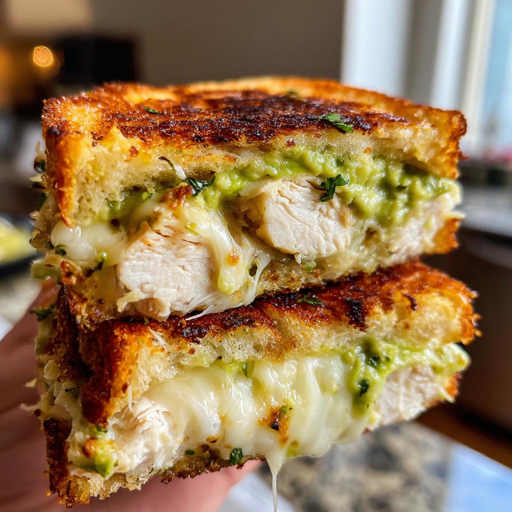 chicken avocado melt sandwich - detail 1