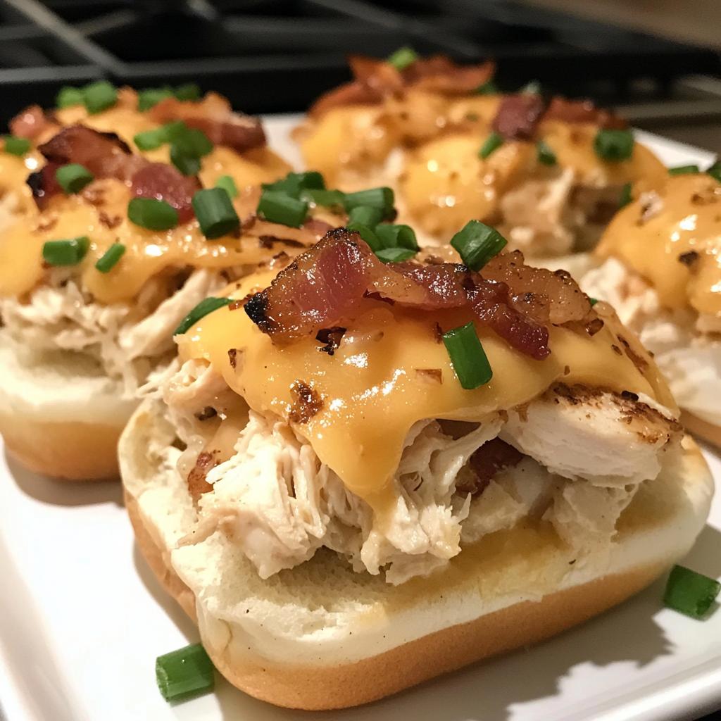 chicken bacon ranch sliders