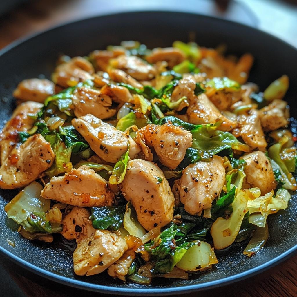 chicken cabbage stir fry