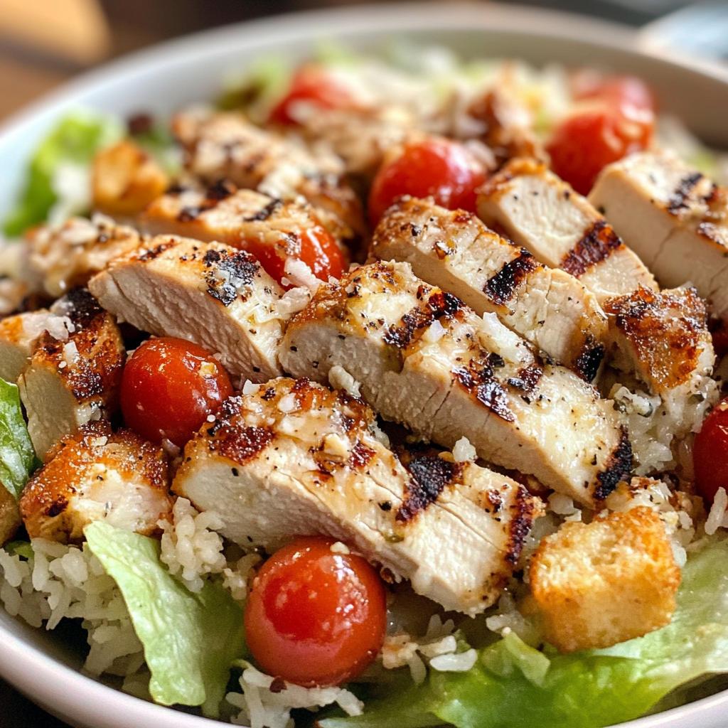 chicken caesar crispy rice salad - detail 1