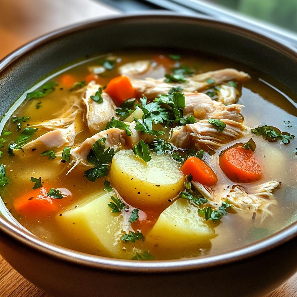 chicken soup with potatoes