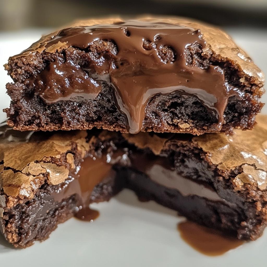 chocolate lava brownie cookies - detail 1