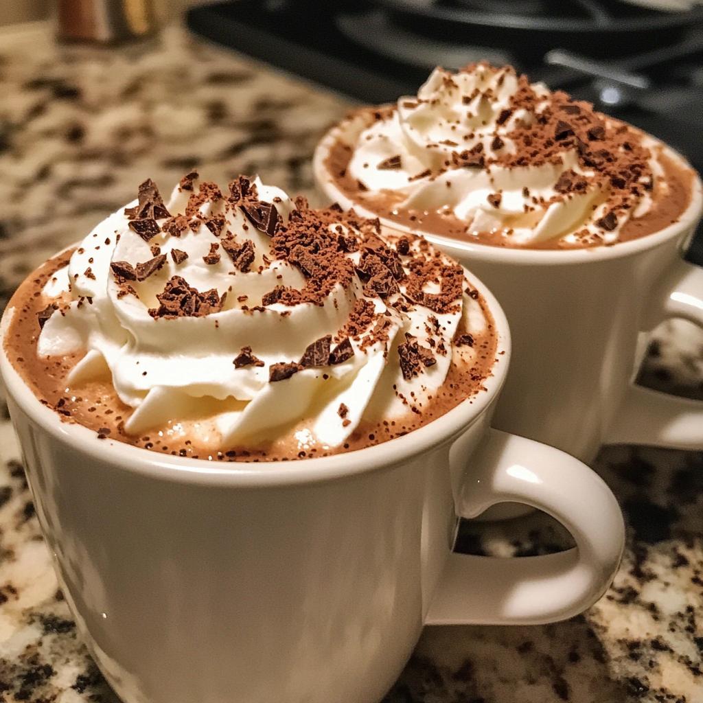 christmas chocolate hot cups
