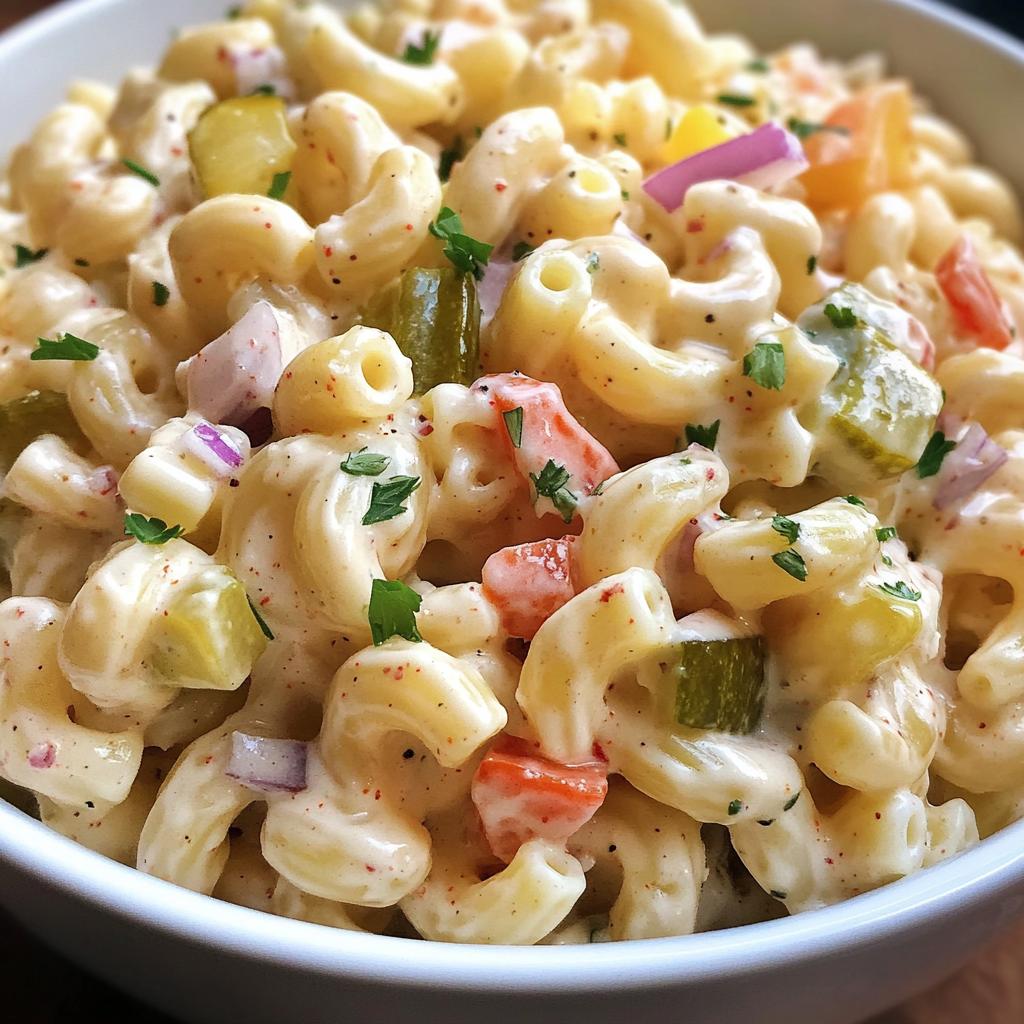 classic creamy american macaroni salad - detail 1