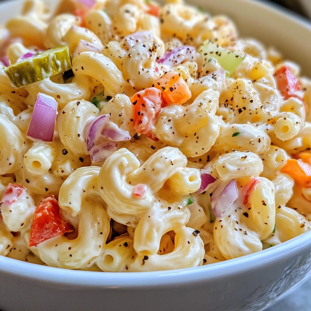 classic creamy american macaroni salad
