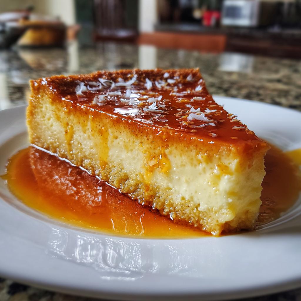 coconut caramel flan