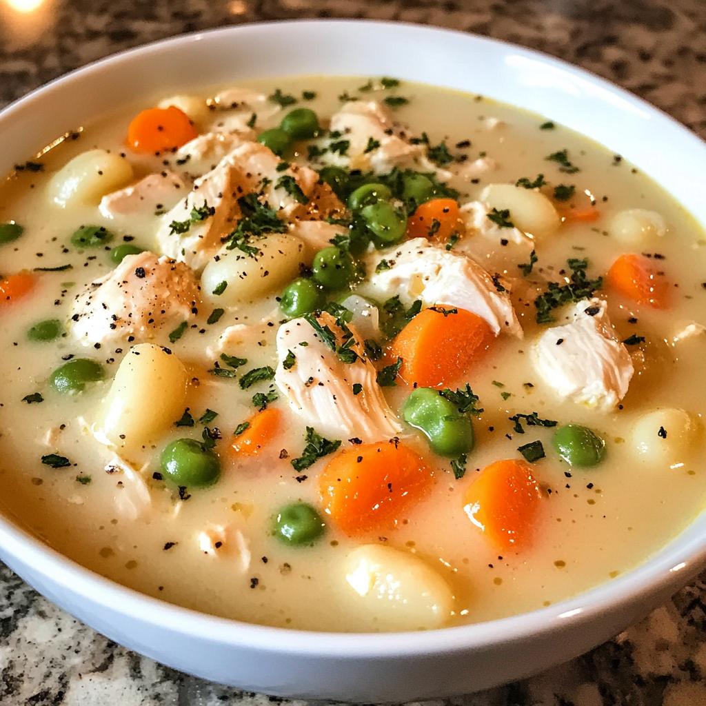 creamy crockpot chicken gnocchi soup