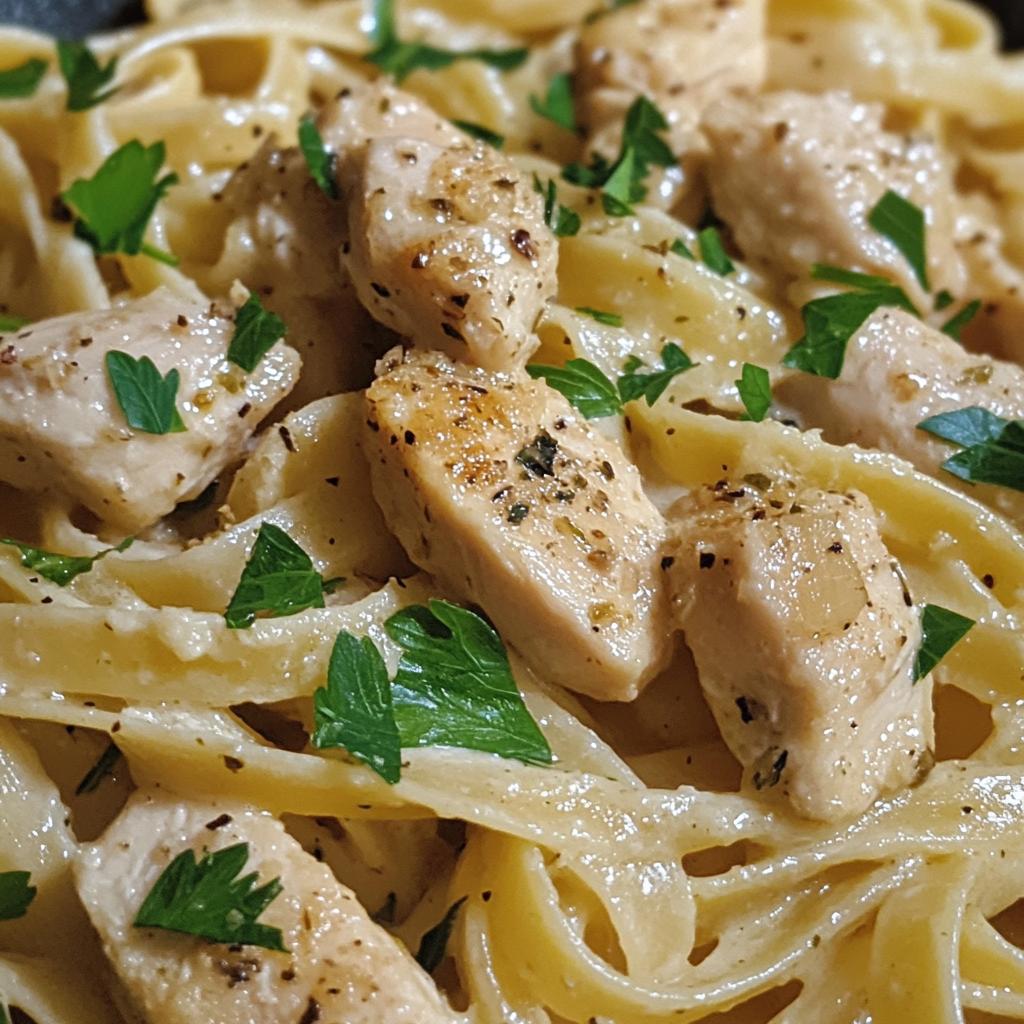 creamy garlic parmesan chicken pasta