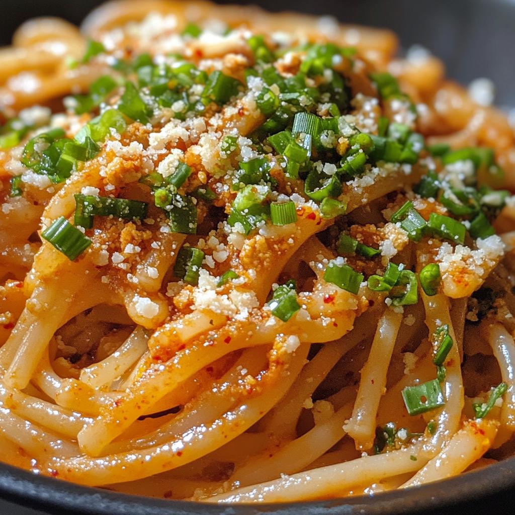 creamy gochujang pasta