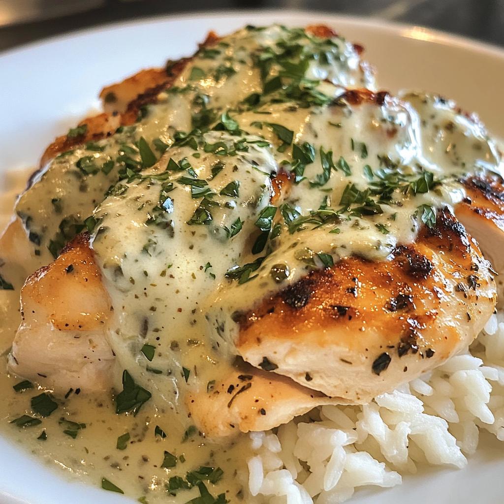 creamy herb chicken basmati rice