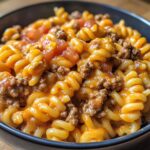 creamy rotel pasta with ground beef