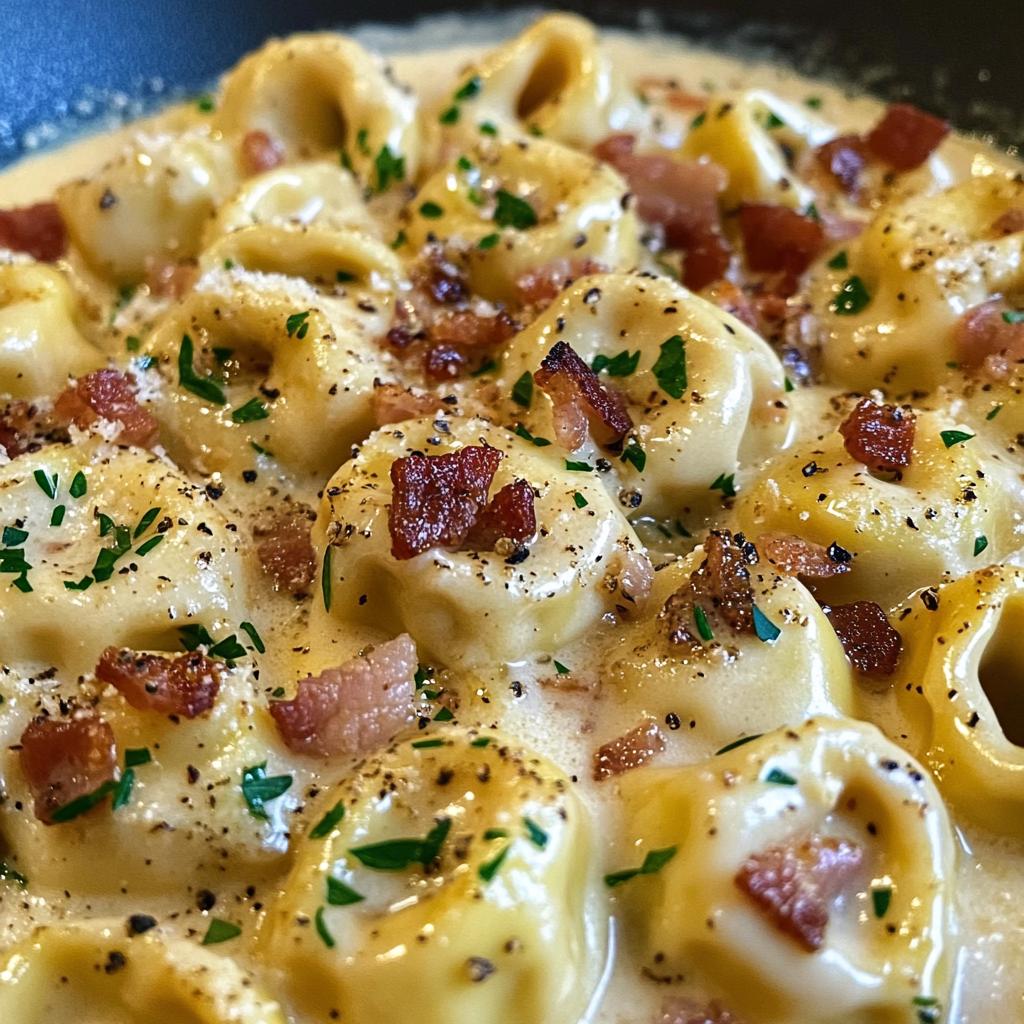 creamy tortellini carbonara