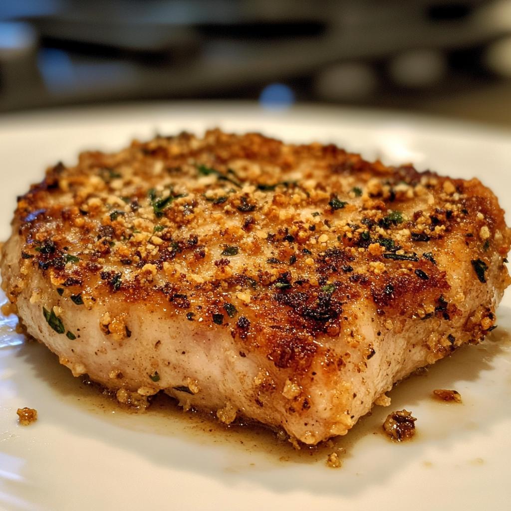 crispy garlic parmesan pork chops