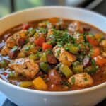 crock pot chicken and sausage gumbo