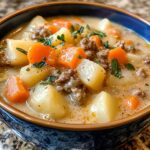 crock pot hamburger potato soup