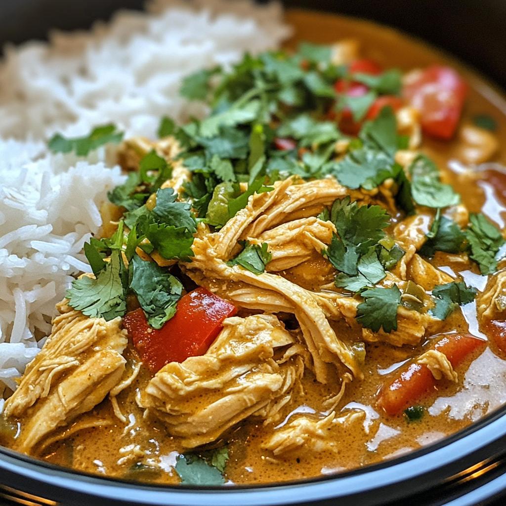 crockpot coconut curry chicken - detail 1