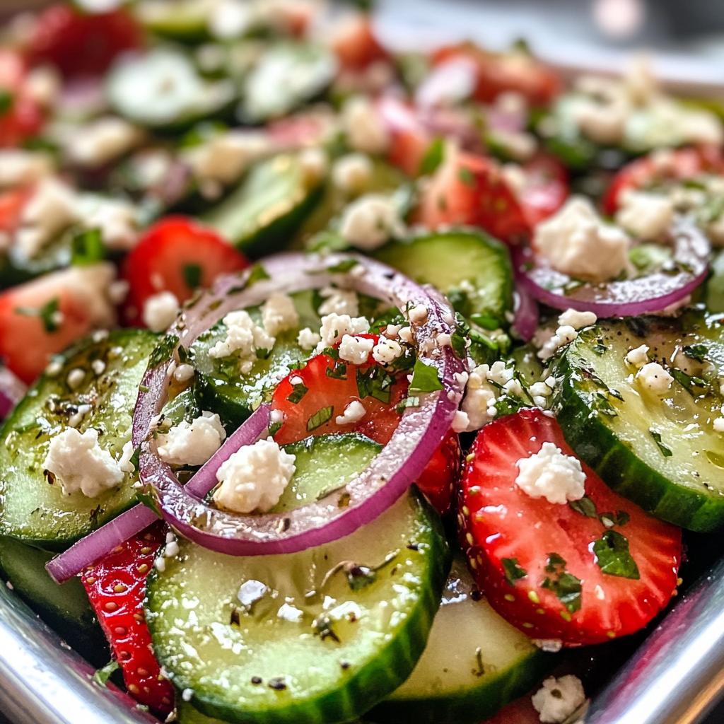 cucumber strawberry salad