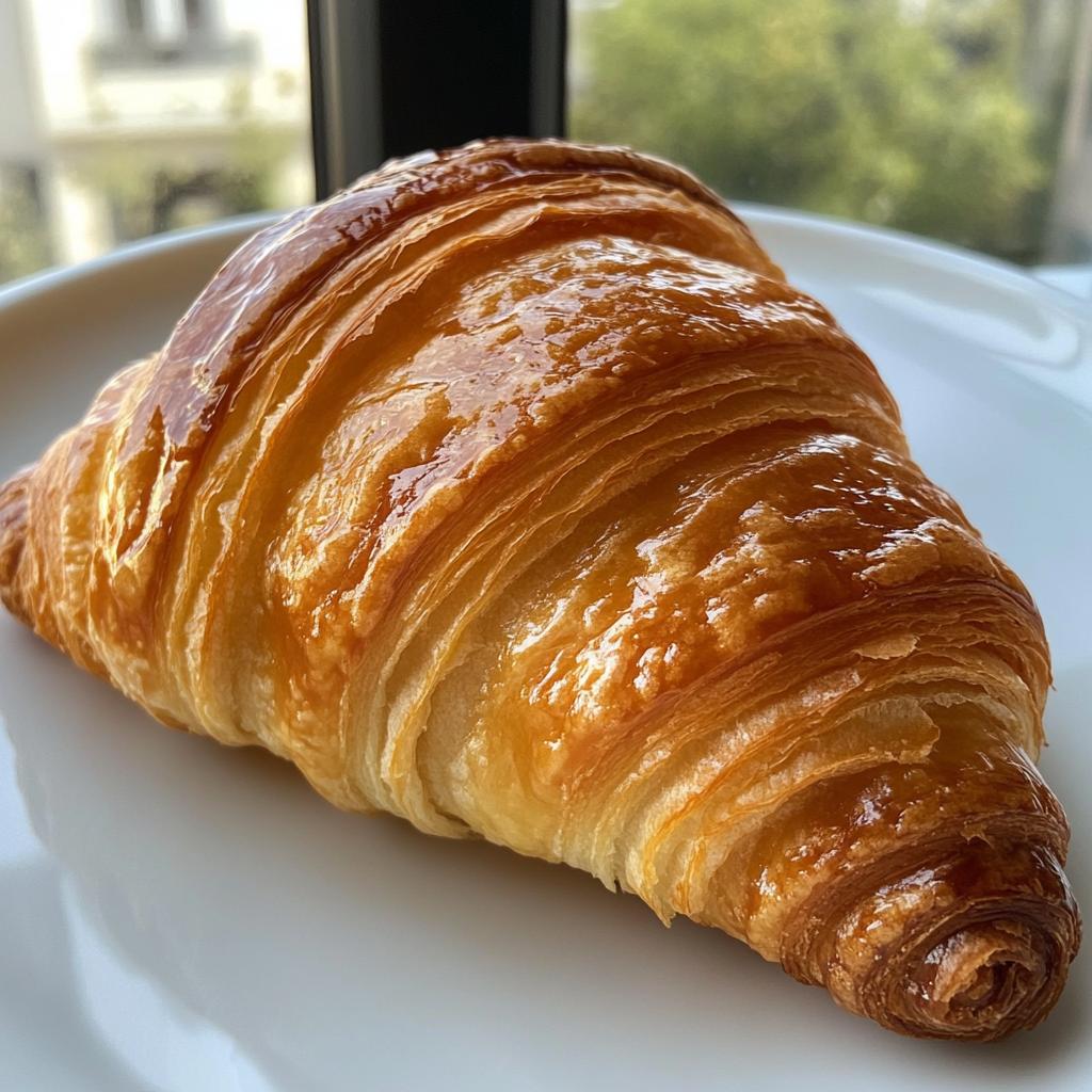flaky homemade croissants