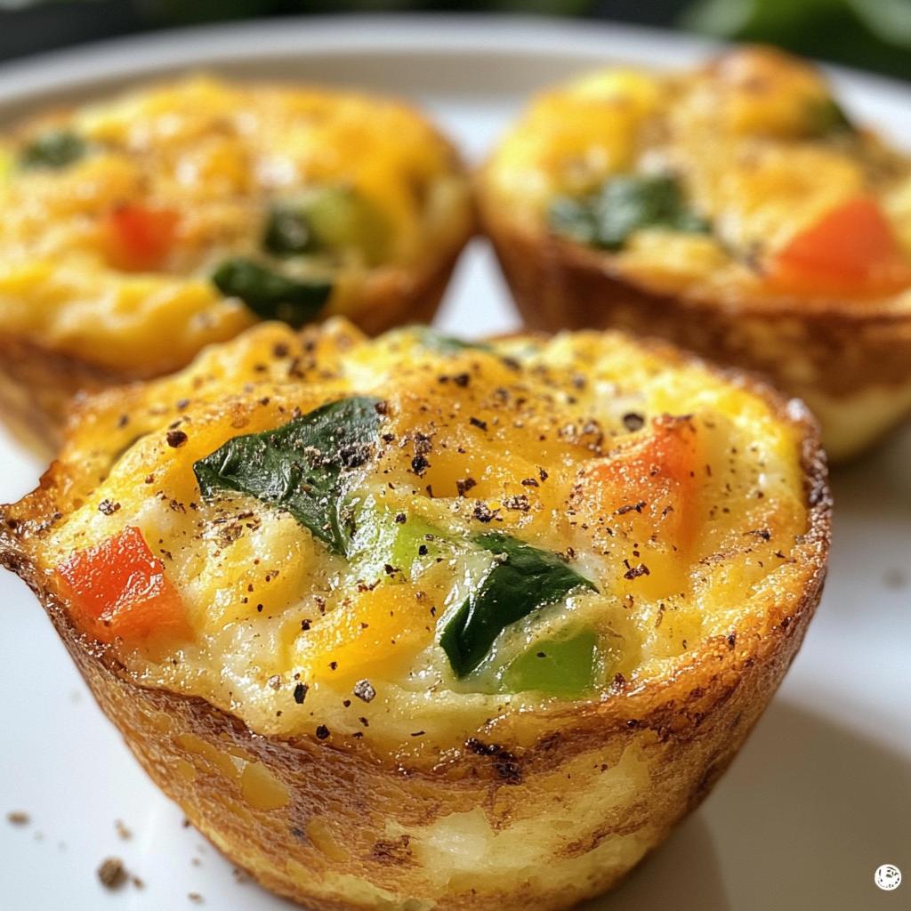fluffy cottage cheese egg muffins - detail 1