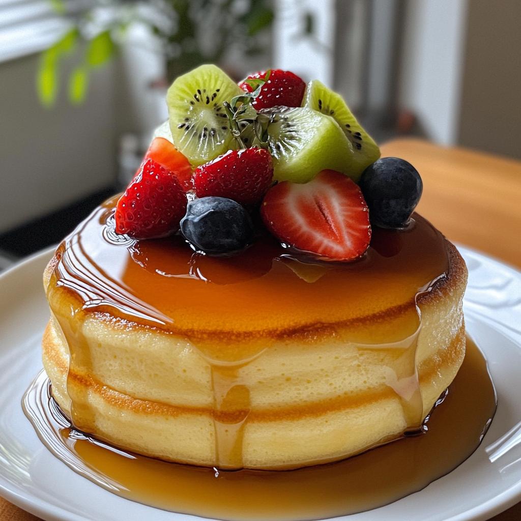 fluffy japanese souffle pancakes - detail 1