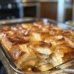 french toast casserole with croissant