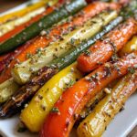 garlic herb roasted veggies