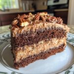 german chocolate poke cake